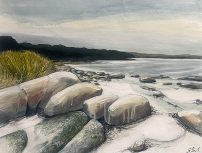 Alisa Beak, Winters Light, Mixed Media on Canvas