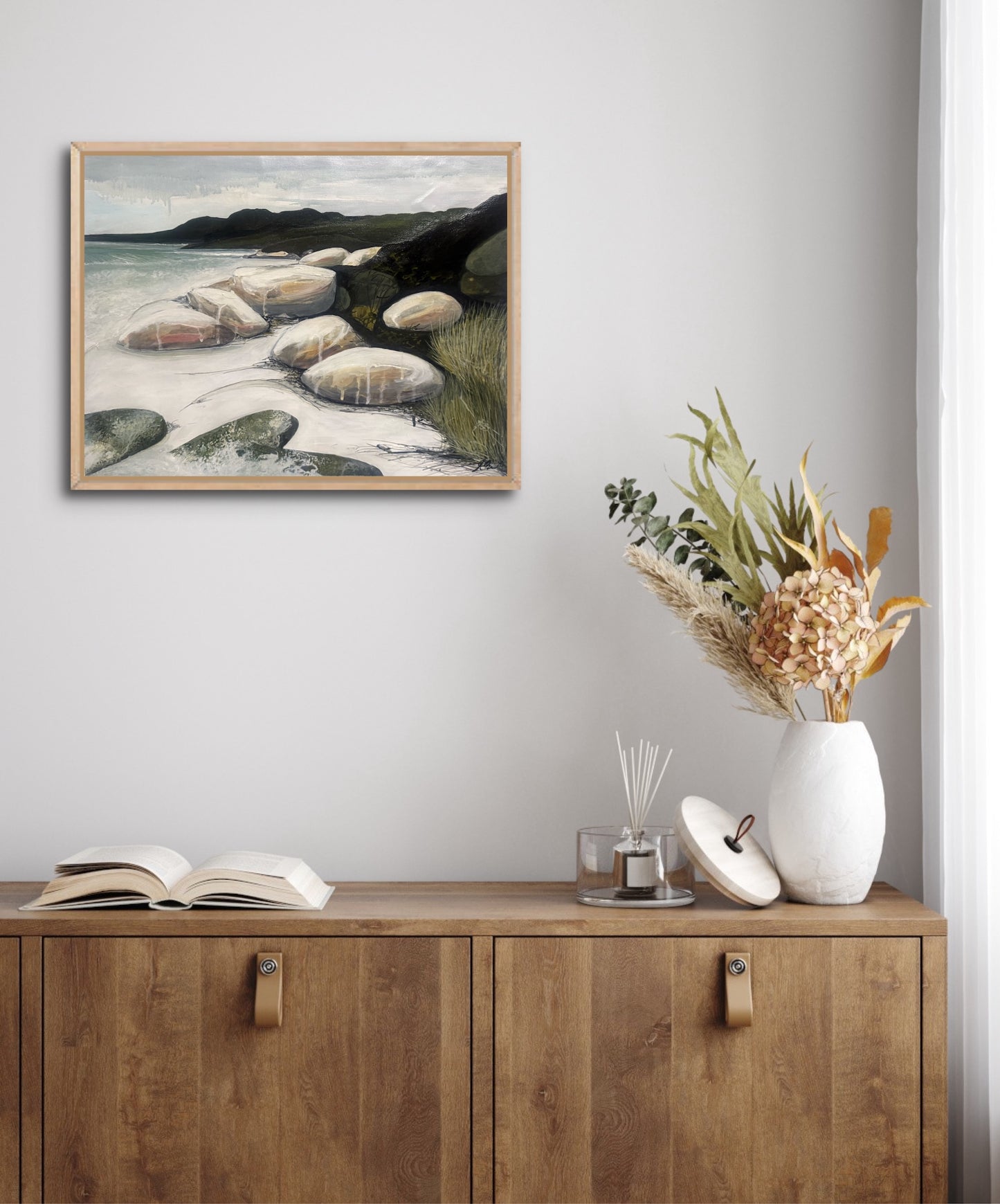 Alisa Beak, Morning Solitude, Mixed Media on Canvas