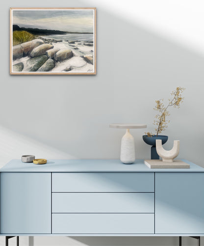 Alisa Beak, Winters Light, Mixed Media on Canvas