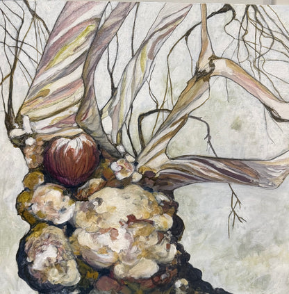Alisa Beak,The Lyrical Distorted, Mixed Media on Canvas
