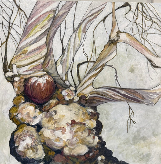 Alisa Beak,The Lyrical Distorted, Mixed Media on Canvas