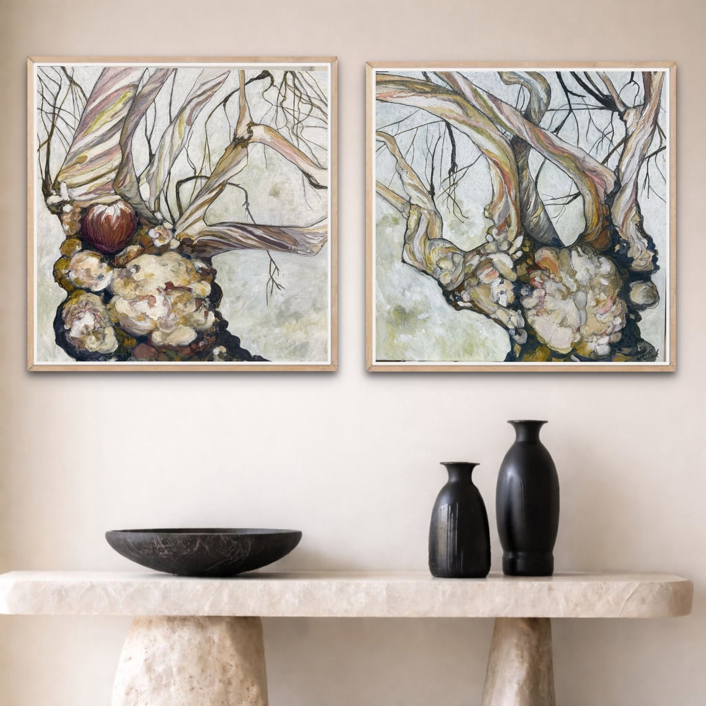 Alisa Beak,The Lyrical Distorted, Mixed Media on Canvas