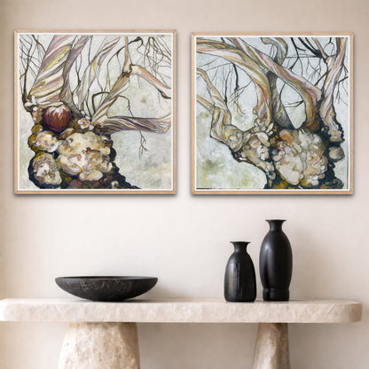 Alisa Beak,The Lyrical Distorted, Mixed Media on Canvas