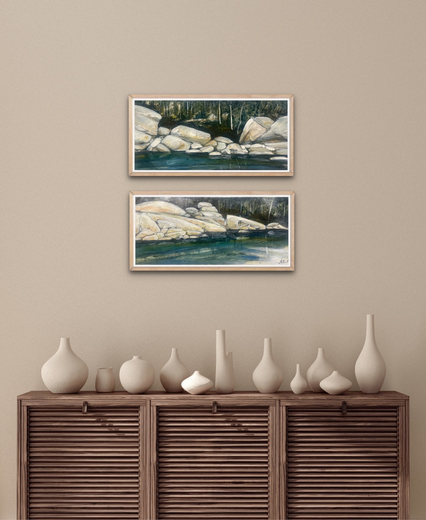Alisa Beak, Meandering Current, Mixed Media on Canvas