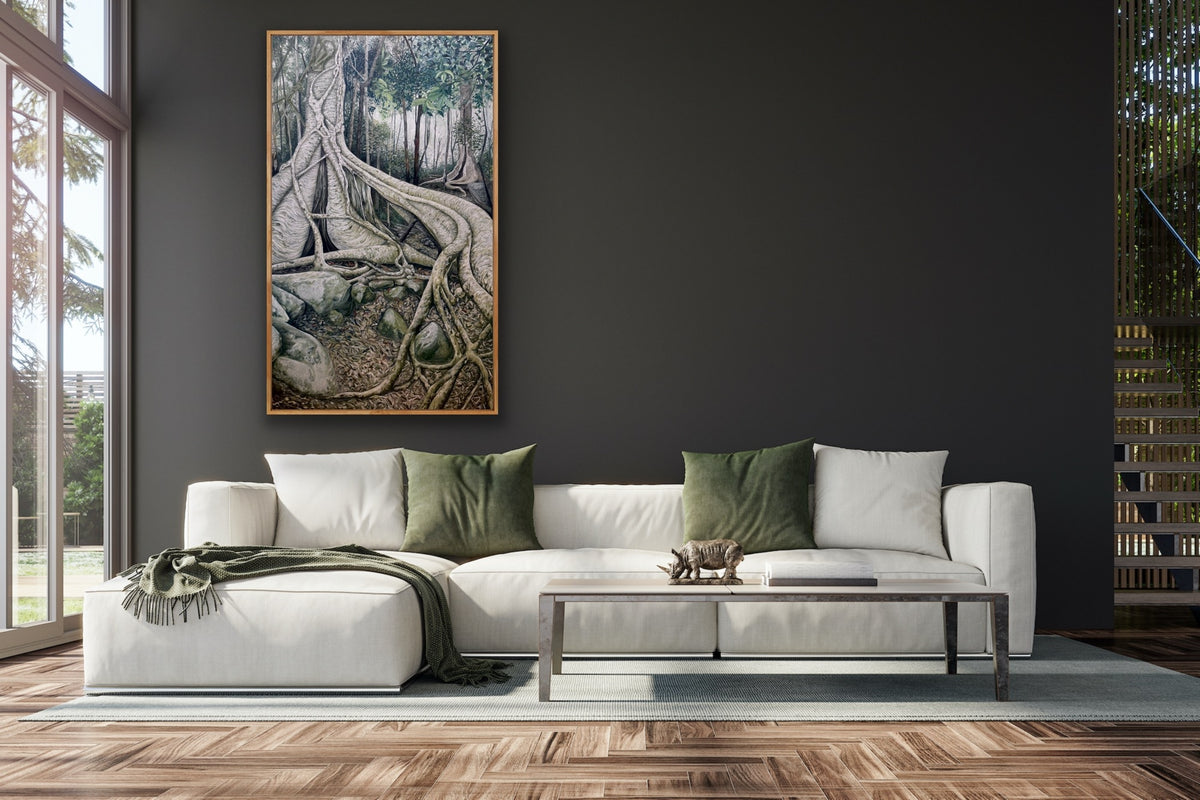 Alisa Beak, Natures Embrace, Mixed Media on Canvas