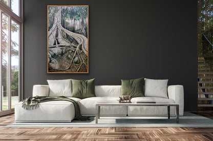 Alisa Beak, Natures Embrace, Mixed Media on Canvas