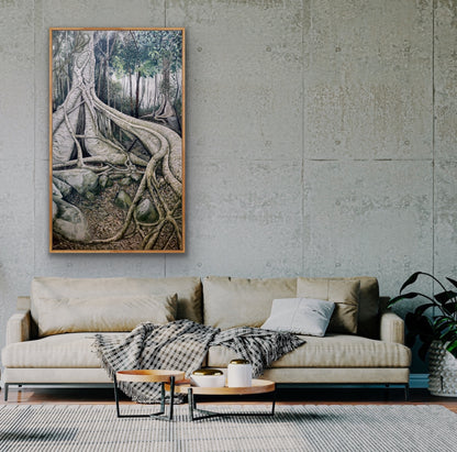 Alisa Beak, Natures Embrace, Mixed Media on Canvas