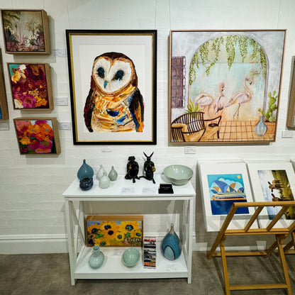 Kerry Bruce, Oliver Owl, Acrylic on 500gsm Art Paper