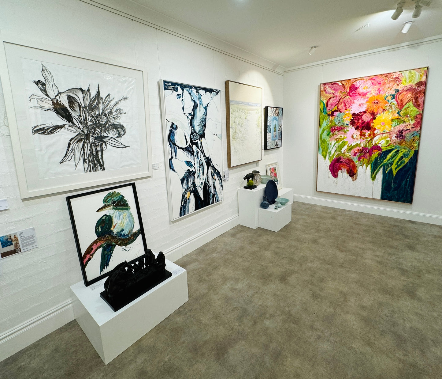 Kerry Bruce, Kookaburra , Acrylic on 500gsm Art Paper