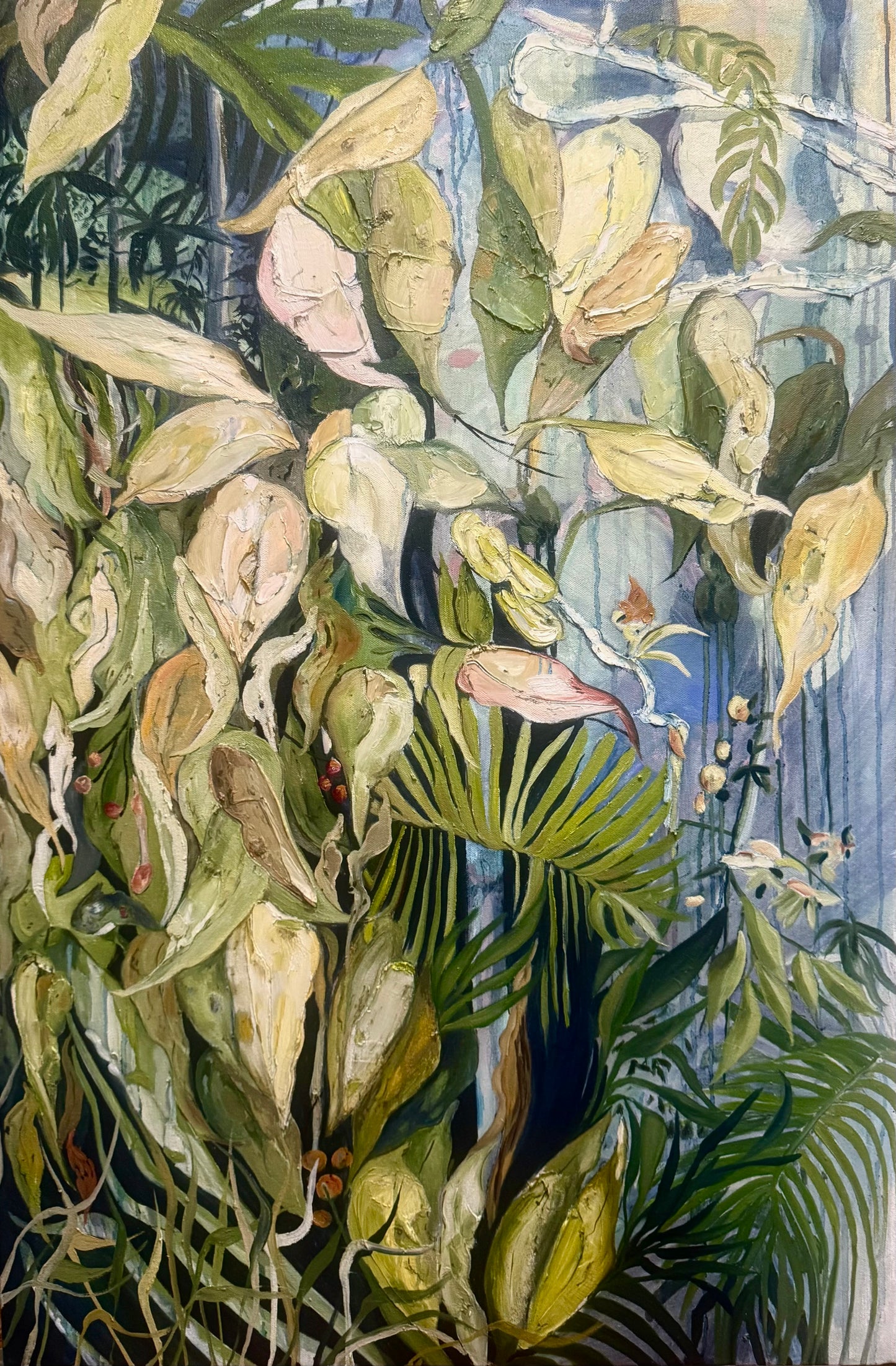 Alisa Beak, Hidden Garden, Mixed Media on Canvas