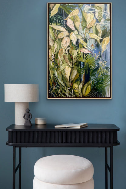 Alisa Beak, Hidden Garden, Mixed Media on Canvas