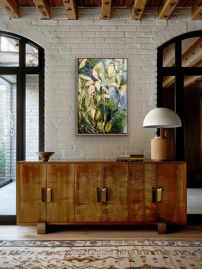 Alisa Beak, Hidden Garden, Mixed Media on Canvas