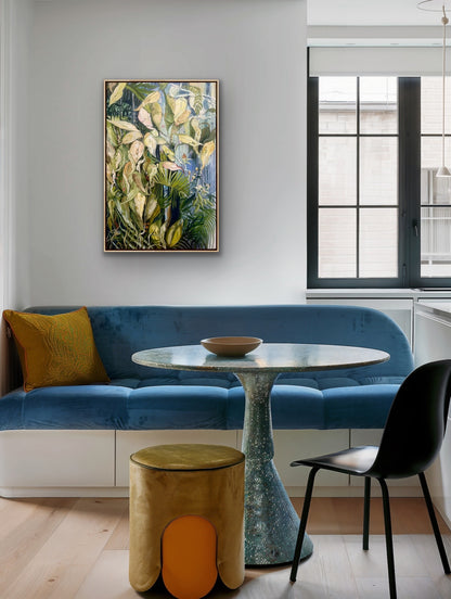 Alisa Beak, Hidden Garden, Mixed Media on Canvas