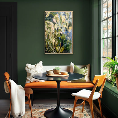 Alisa Beak, Hidden Garden, Mixed Media on Canvas