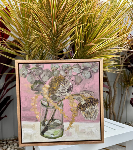 Kerry Bruce, Flora, Oil on Canvas Board