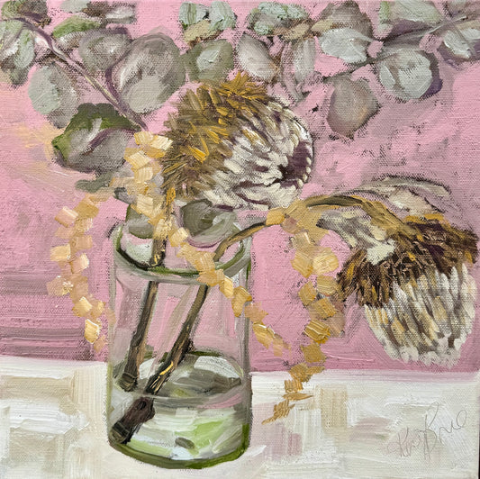 Kerry Bruce, Flora, Oil on Canvas Board