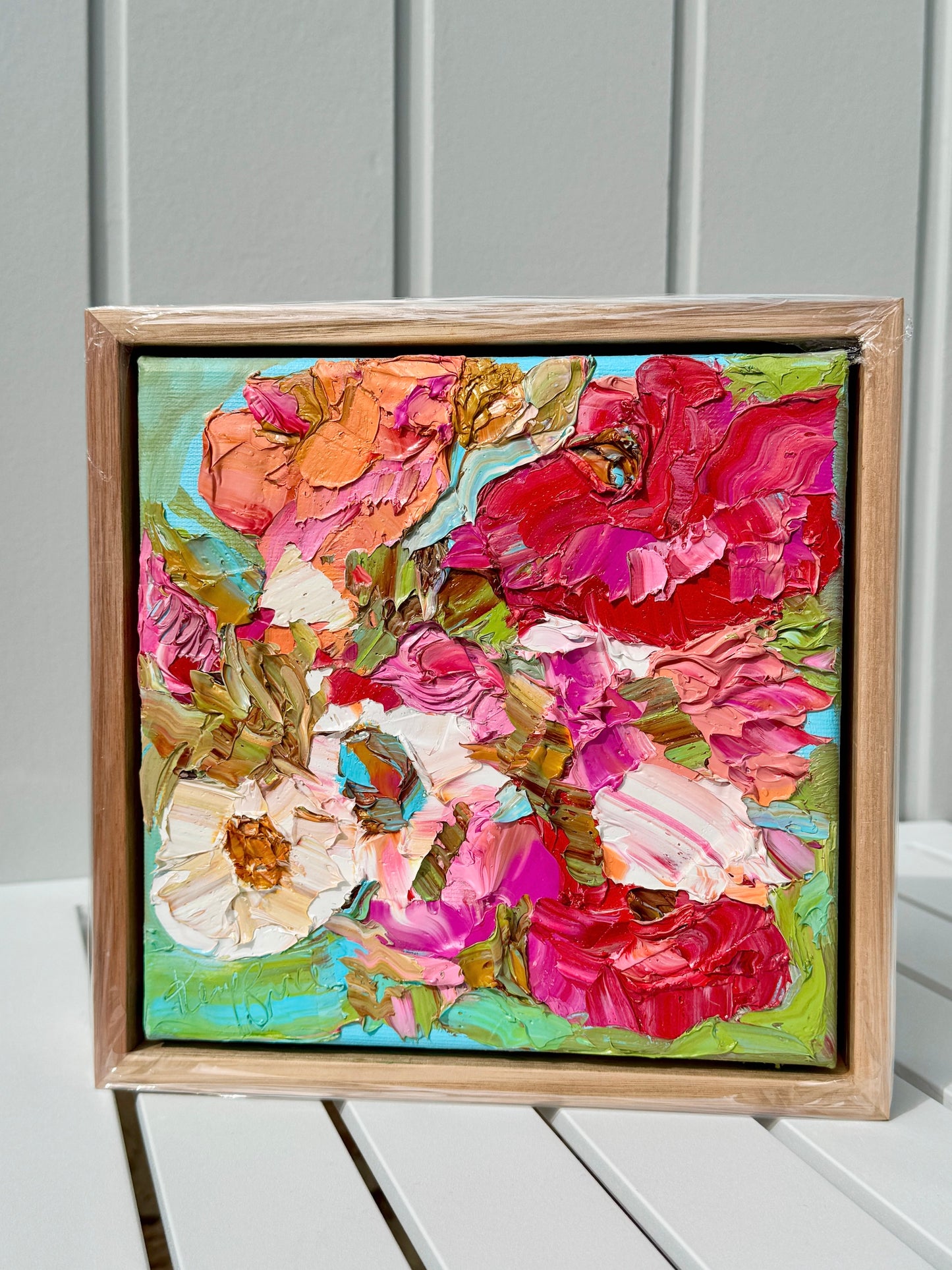 Kerry Bruce, Camelia Crush, Oil on Canvas Board