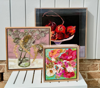 Kerry Bruce, Pomegranites, Acrylic on Canvas