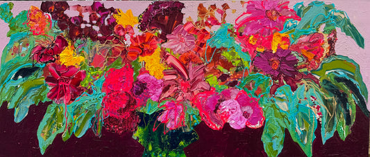 Kerry Bruce, Gala of Blooms, Acrylic on Canvas