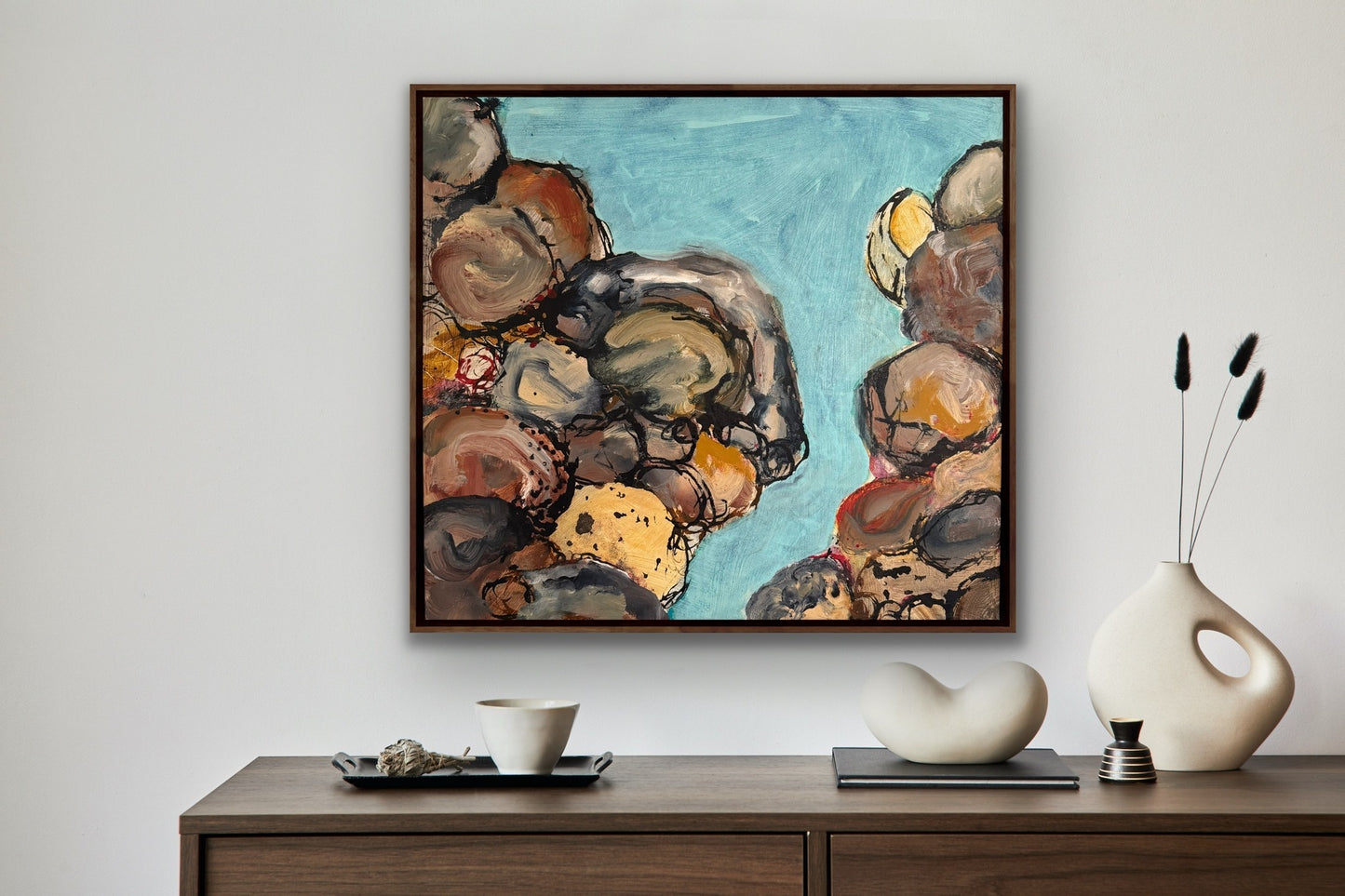 Netta Thompson, If I were a Gull,  Mixed Media on Canvas