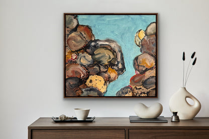 Netta Thompson, If I were a Gull,  Mixed Media on Canvas