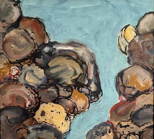 Netta Thompson, If I were a Gull,  Mixed Media on Canvas