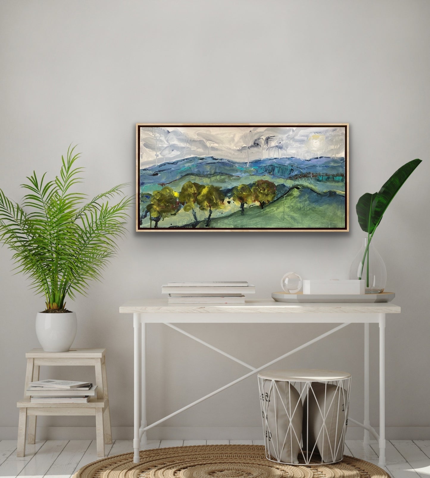 Netta Thompson, Just over the Hill, Acrylic on Canvas