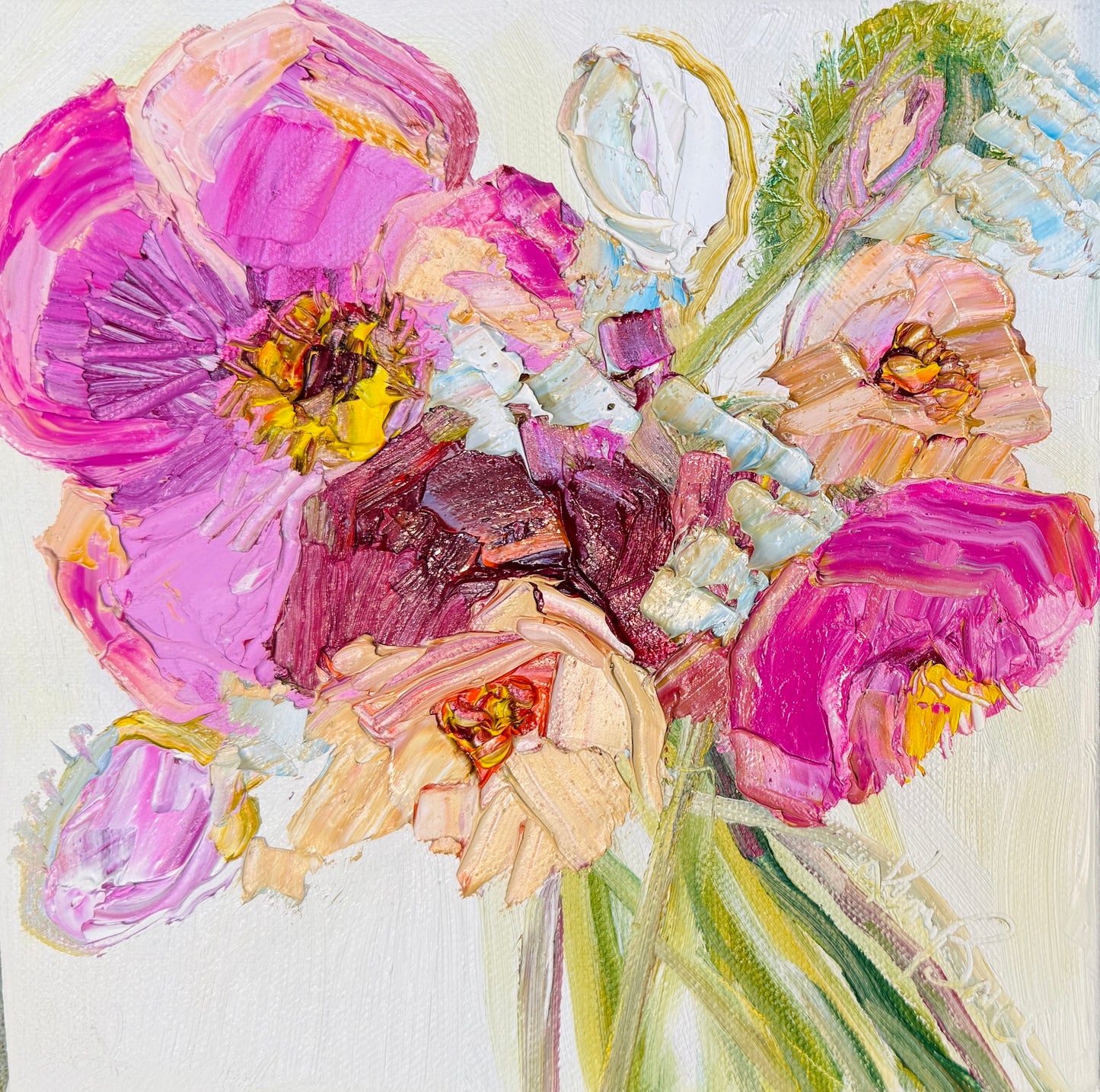 Kerry Bruce, Posy, Oil on Canvas