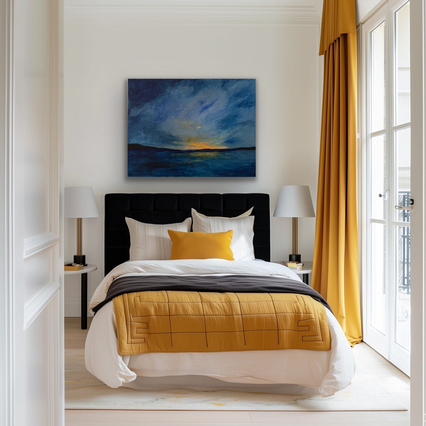 Netta Thompson, Last Glimmer, Mixed Media on Canvas