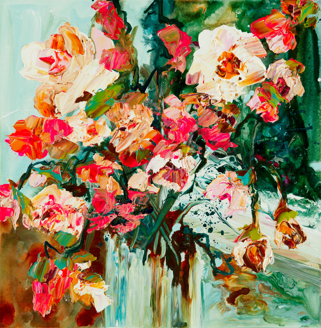 Kerry Bruce, May Flowers, Acrylic on Canvas