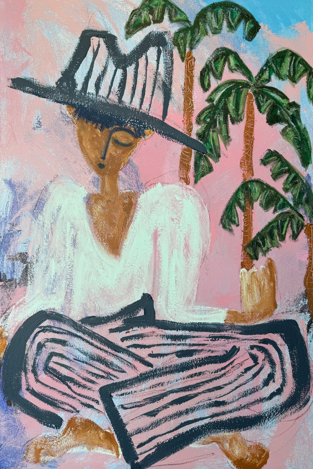 Pav Spencer, Meditation in Melody II,  Mixed Media on Canvas