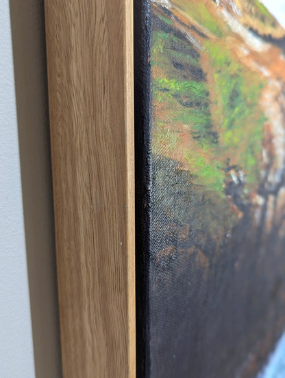 Daniel Beresford, Migration at Brooms head, Oil on Canvas