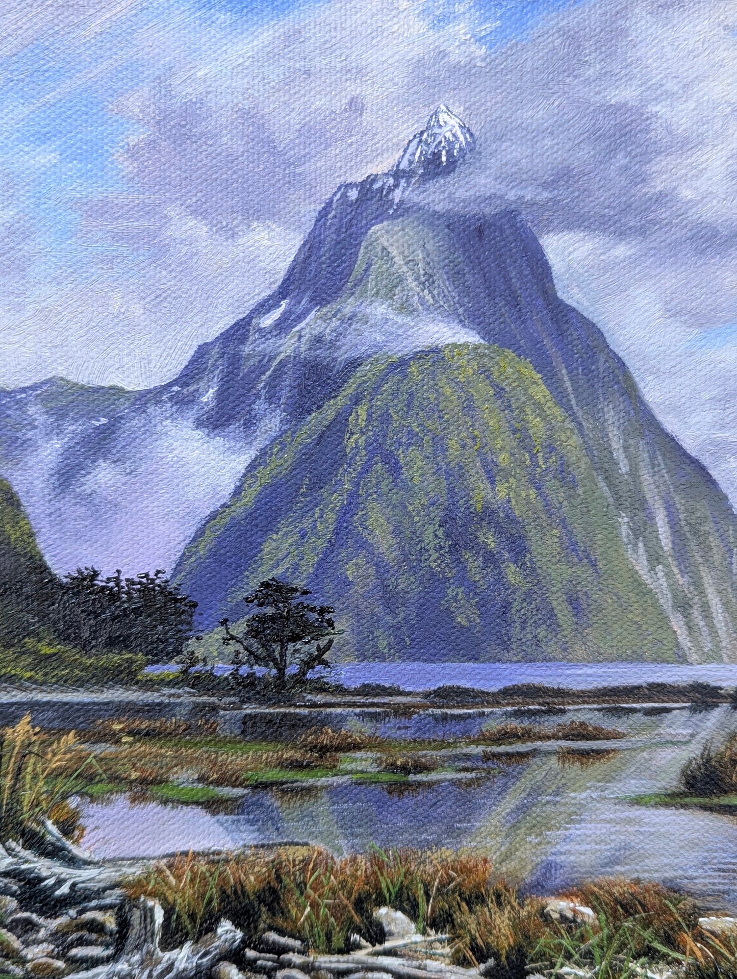 Daniel Beresford, Milford Sound, Oil on Canvas Panel
