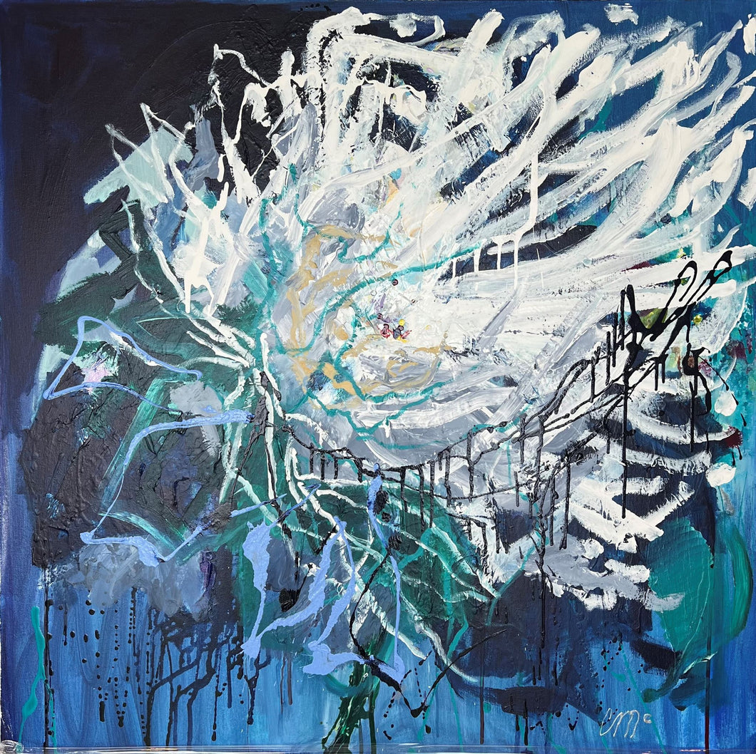 Carolyn McNally, Moonlight, Acrylic on Canvas