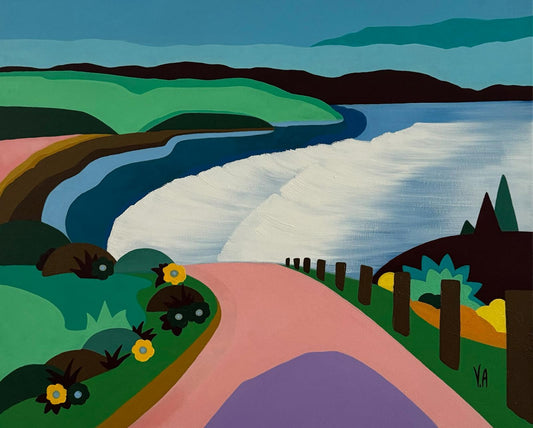 Vanessa Anderson, Werri Wonder, Acrylic & Oil on Canvas, framed