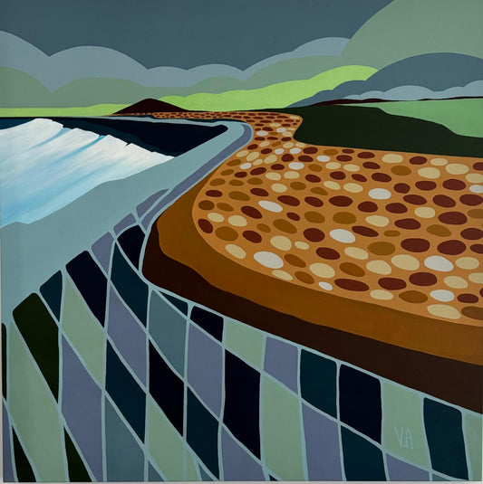 Vanessa Anderson, Living on the Mile, Acrylic & Oil on Canvas