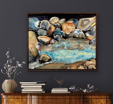 Load image into Gallery viewer, Netta Thompson, Rocky Pool 2, Mixed Media on Canvas
