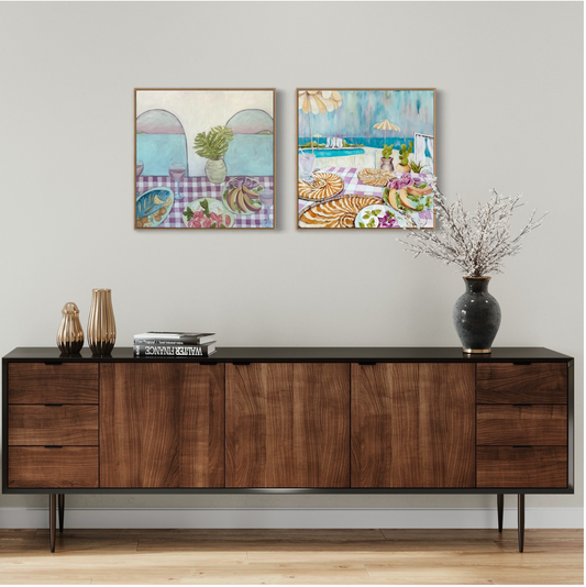 Carmel McCarney, The Long Lunch, Acrylic on Canvas
