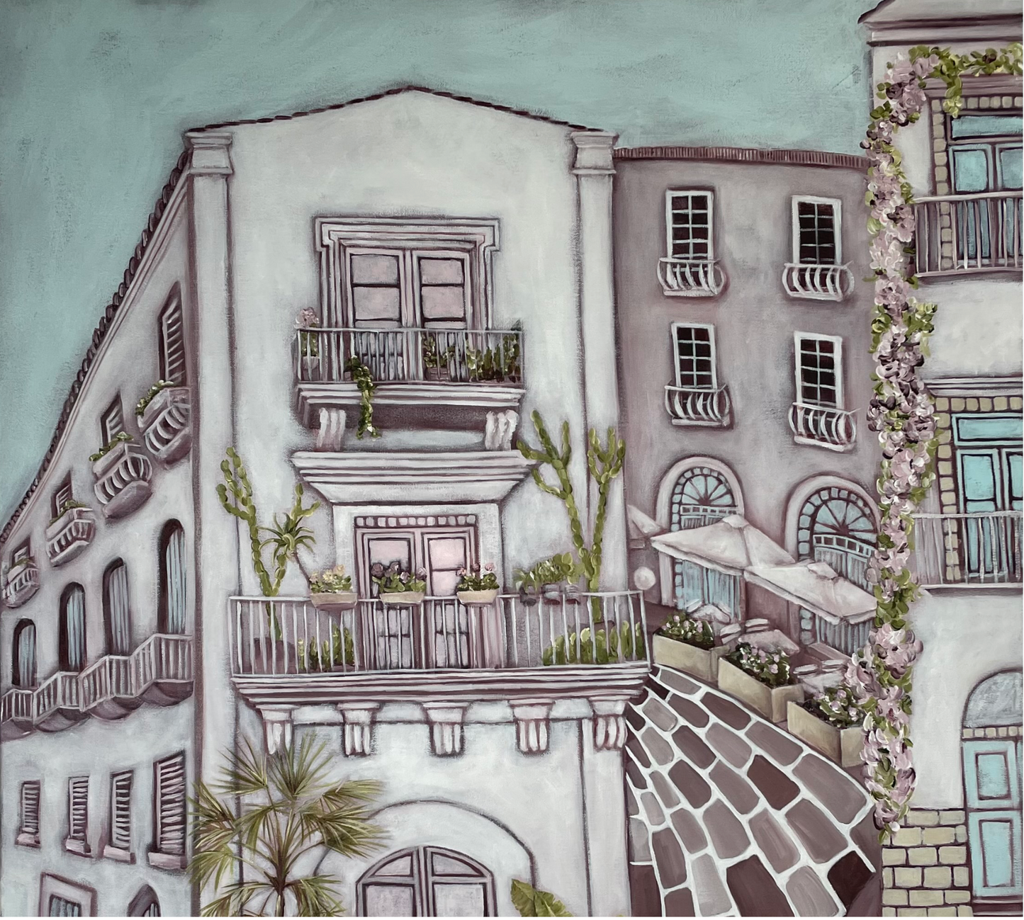 Carmel McCarney, Serate Italiane, Acrylic on Canvas