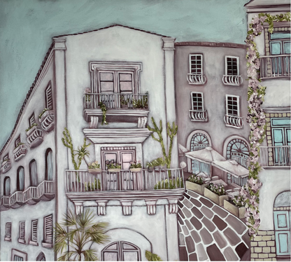 Carmel McCarney, Serate Italiane, Acrylic on Canvas