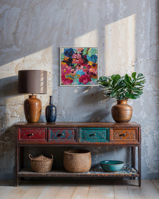 Kerry Bruce, Petal Power, Oil on Canvas