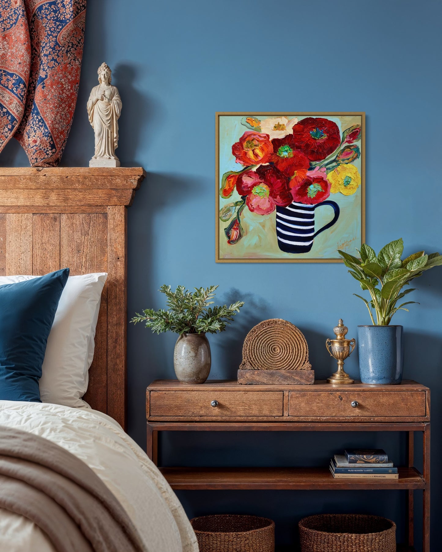 Kerry Bruce, I Love Poppies , Oil on Canvas board