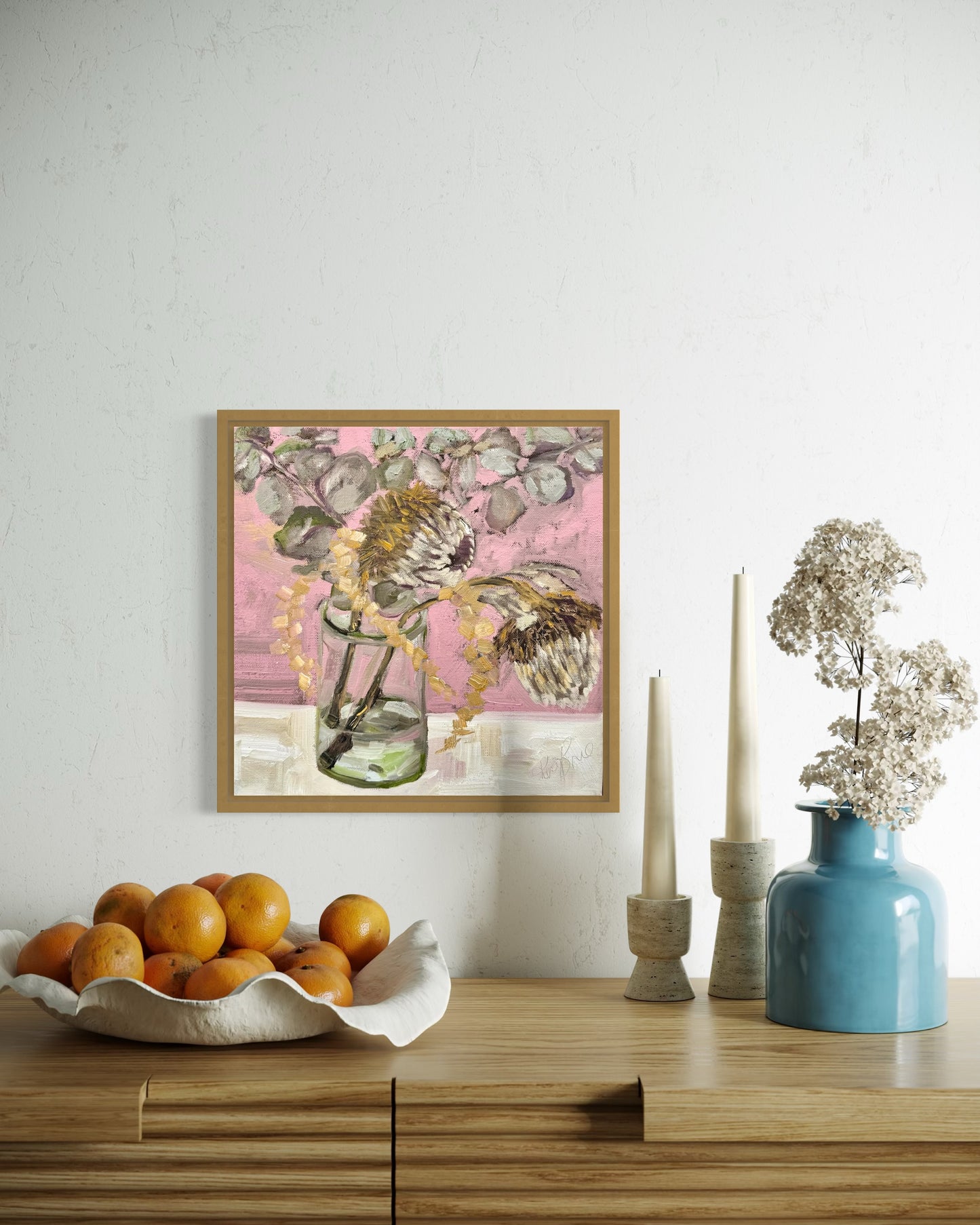 Kerry Bruce, Flora, Oil on Canvas Board