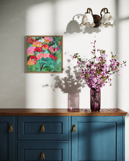 Kerry Bruce, Gum Blossoms Petite, Oil on Canvas Board