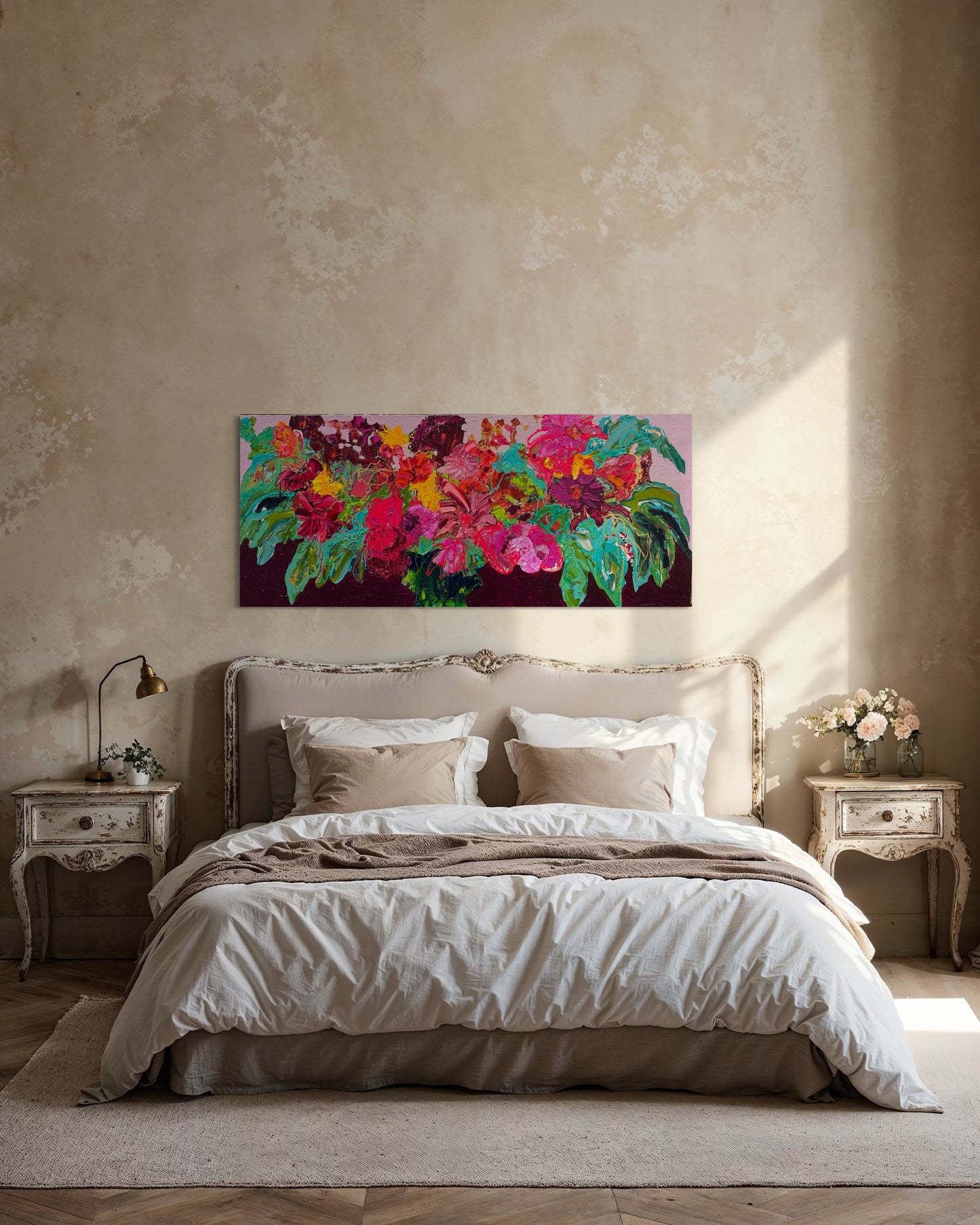 Kerry Bruce, Gala of Blooms, Acrylic on Canvas