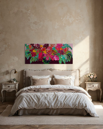 Kerry Bruce, Gala of Blooms, Acrylic on Canvas