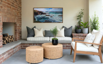 Daniel Beresford, Migration at Brooms head, Oil on Canvas