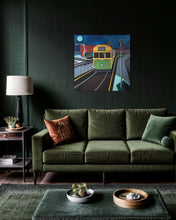 Load image into Gallery viewer, Vanessa Anderson, Night Tram, Acrylic &amp; Oil on Canvas
