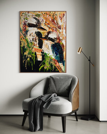 Kerry Bruce,  Guardians of the Gum Tree, Acrylic on Canvas