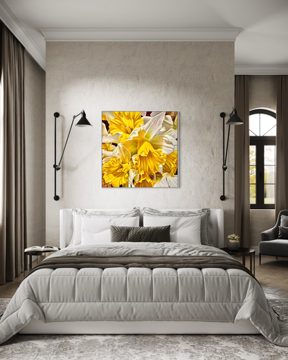 Jen Tucker, Essence of Spring, Oil on Canvas, white Oak Frame